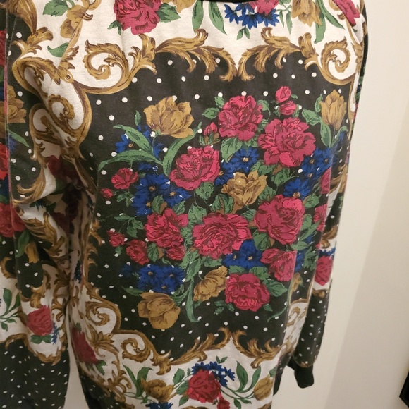 MINKPINK Floral Sweater Framed Sweatshirt - Picture 2 of 4